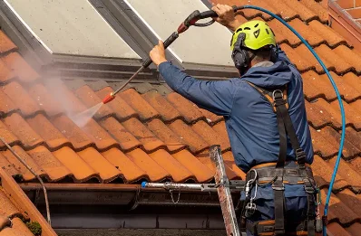 Démoussage et hydrofuge de toiture à Authe